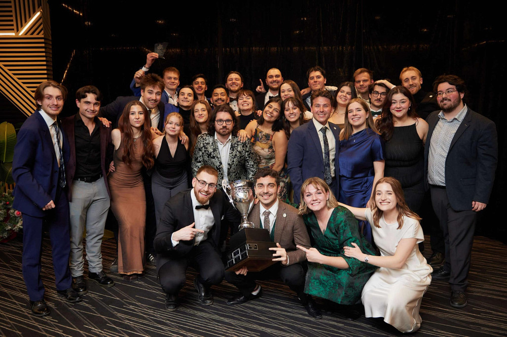La d&eacute;l&eacute;gation de l'&Eacute;cole de politique appliqu&eacute;e de l'Universit&eacute; de Sherbrooke lors de la 14e &eacute;dition des Jeux de la science politique.