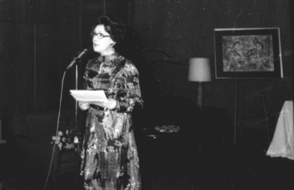 Allocution de Madeleine Labrecque Côté lors de la réception donnée en son honneur, 17 mars 1972.