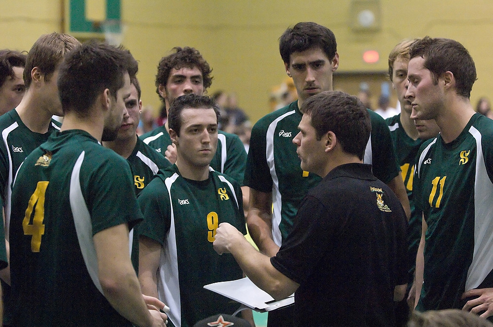 Marc Lussier a appr&eacute;ci&eacute; la tenue de ses hommes au premier set. C'est par la suite que le vent a tourn&eacute;.