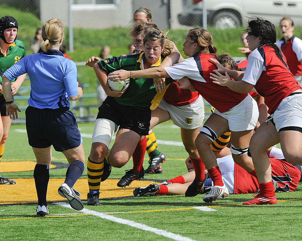 Anne-Sophie Hamel a connu un excellent match, r&eacute;ussissant deux essais.