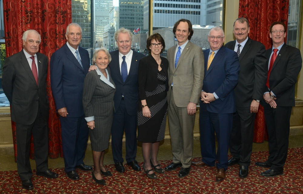 Marcel Dutil, Laurent Beaudoin, Claire B. Beaudoin, Jean Charest, Luce Samoisette, S&eacute;bastien Lebel-Grenier, Normand Legault, Henri-Paul Rousseau et Fran&ccedil;ois Dub&eacute;.