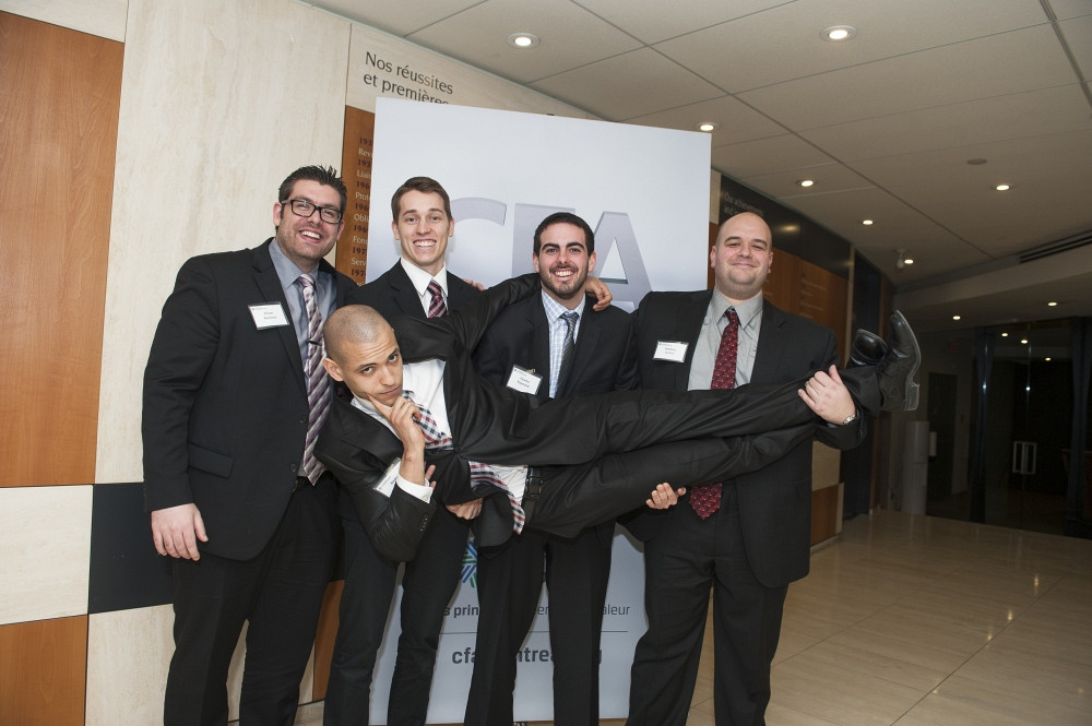 L'&eacute;quipe UdeS compos&eacute;e d'Olivier Bourassa, Steven Th&eacute;riault, Charles Raymond, Mathieu Leclerc et &agrave; l&rsquo;horizontal Nadem Rachati