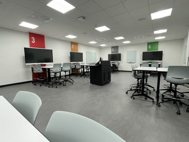 Espace d'apprentissage interactif situ&eacute;&nbsp;au local D6-0044&nbsp;de la&nbsp;Facult&eacute; des sciences.