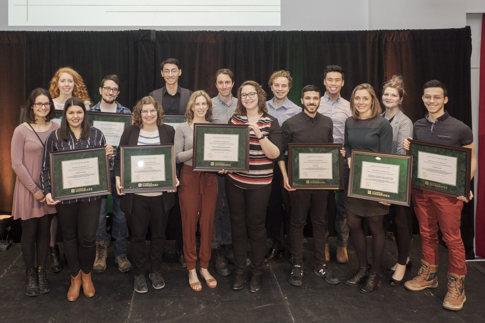 Les lauréats des prix d’honneur du Défi étudiant 2019.