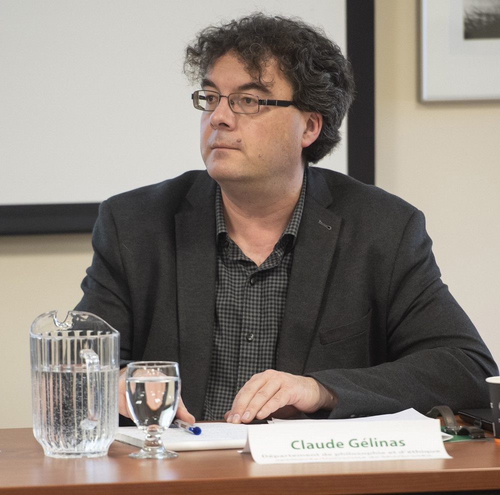 Claude Gélinas, lors d'un séminaire tenu en mars 2020.