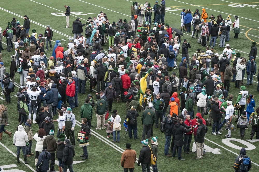 Les partisans du Vert&nbsp;&&nbsp;Or &eacute;taient nombreux au Cepsum de l'Universit&eacute; de Montr&eacute;al samedi dernier. On esp&egrave;re en voir autant sinon davantage cette semaine &agrave; Qu&eacute;bec.
