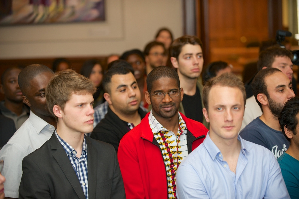 Plus d'une centaine d'étudiantes et d'étudiants internationaux ont été reçus à la mairie de Sherbrooke.