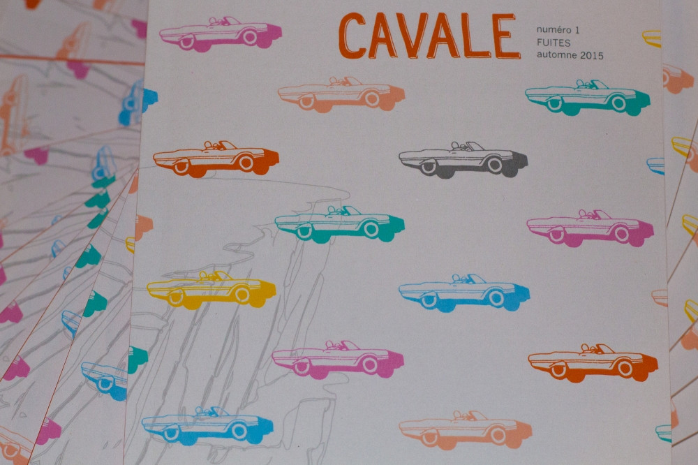 La couverture du premier numéro imprimé de la revue Cavale.