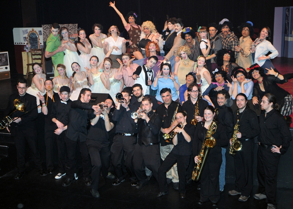 La troupe Broadway FMSS lors de la r&eacute;p&eacute;tition g&eacute;n&eacute;rale le 19&nbsp;f&eacute;vrier