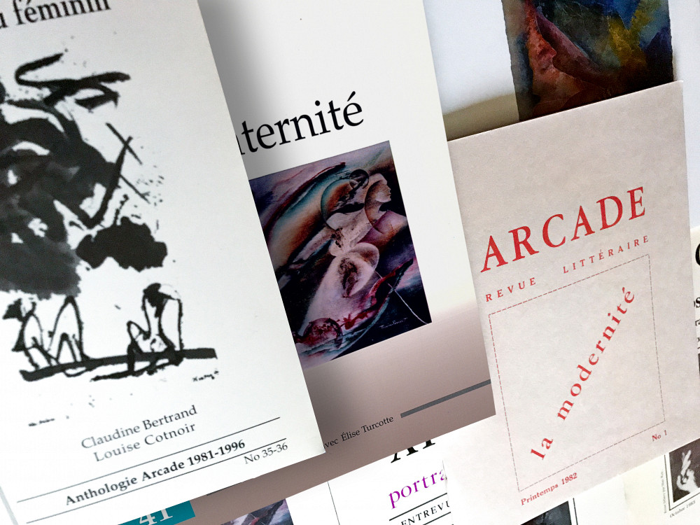 Diverses couvertures de la collection complète de la revue Arcade.