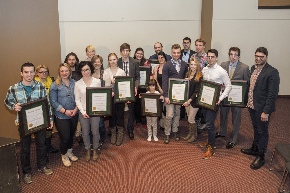 Plusieurs étudiantes et étudiants étaient à l'honneur lors du Défi étudiant 2014.