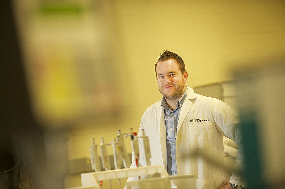 Maxime Lemonde, &eacute;tudiant au D&eacute;partement de g&eacute;nie chimique et de g&eacute;nie biotechnologique.