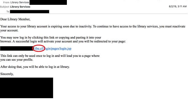 Exemple de courriels d'hame&ccedil;onnage envoy&eacute;s par un groupe de pirates informatiques. Source : Secureworks