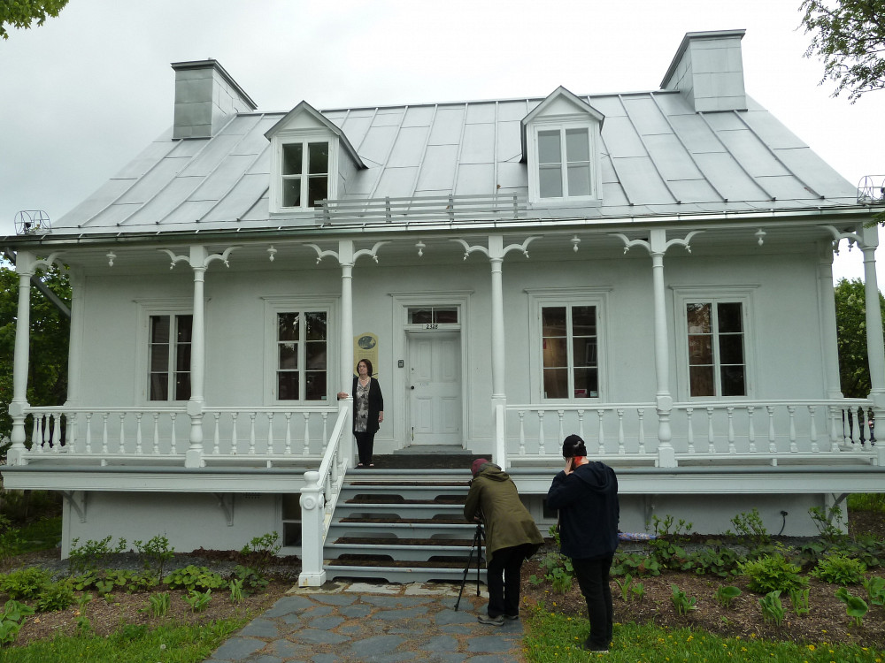 Tournage d'un des documentaires r&eacute;alis&eacute;s dans le cadre du projet de recherche sur les persistances seigneuriales au Qu&eacute;bec.
