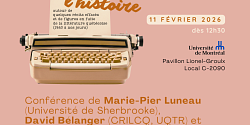 Conférence de Marie-Pier Luneau, David Bélanger et Stéphane Inkel : « La mobilité sociale et ses enjeux en littérature québécoise »