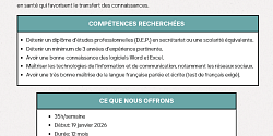 Offre d'emploi: Secrétaire de direction au CIDIS