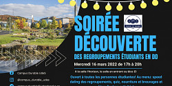 Soirée découverte des comités étudiants en développement durable