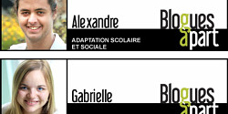 Alexandre et Gabrielle, blogueurs en éducation