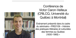 Conférence de Victor Caron-Veilleux organisée par Adrien Rannaud