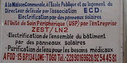 Appui du LN2 à la reconstruction d'un village au TOGO