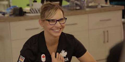 Guylaine Boutin, thérapeute en chef de l'équipe médicale du Canada aux Jeux olympiques