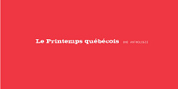 Le Printemps québécois. Une anthologie<br>