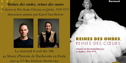 Lancement du livre <em>Reine des ondes, reine des cœurs. L’élection de Miss Radio-Télévision au Québec, 1939-1972 </em>d'Adrien Rannaud à Sherbrooke
