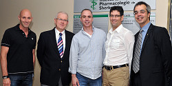 Les professeurs Fernand Jr Gobeil, Martin Lepage et David Fortin sont les récipiendaires du concours IPS/Tranzyme Pharma