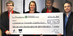 La Fondation de l'UdeS remet 335 495 $ en guise de solidarité