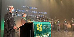 Remise du bandana Vert et Or à la 67<sup>e</sup> promotion