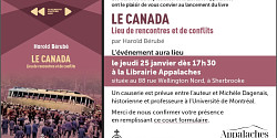 Lancement du livre <em>Le Canada. Lieu de rencontres et de conflits</em>