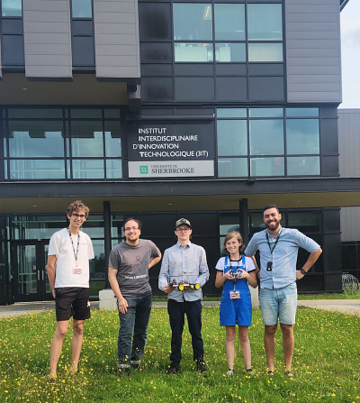 Rapha&euml;l Landry-Versailles, Pascal Emmanuel-Lachance, Fr&eacute;d&eacute;ric Bilodeau, &Eacute;liane Lajeunesse et Marwan Besrour