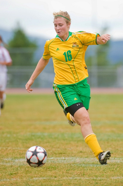 Chlo&eacute; Belhumeur-Limoges a marqu&eacute; son cinqui&egrave;me but en trois matchs, vendredi face aux Patriotes de l'UQTR.