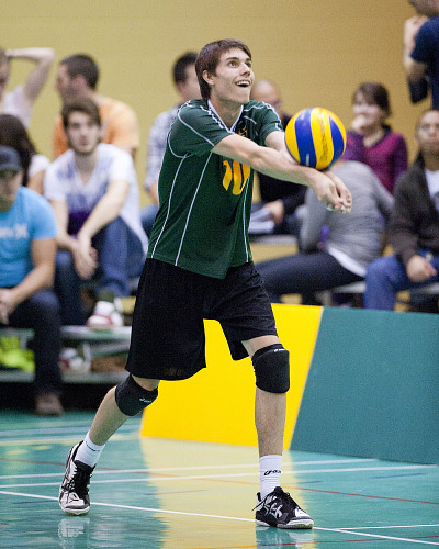 L'attaquant recrue Jonathan Daudelin s'est est donn&eacute; &agrave; coeur joie &agrave; son premier match comme partant dans l'uniforme du Vert&nbsp;&&nbsp;Or.