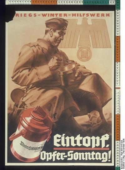Cette affiche de propagande nazie fait la promotion de l’eintopf.