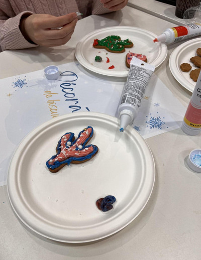 Activit&eacute; de d&eacute;coration de biscuits pendant la Journ&eacute;e givr&eacute;e