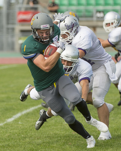 S&eacute;bastien Blanchard, en action contre les Gaiters de Bishop's.