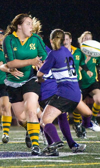 Lisa-Anne Lessard a permis au Vert & Or d'inscrire son deuxième essai de la saison.