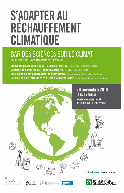 Le Bar des sciences sur le climat aura lieu le 26 novembre prochain et abordera le réchauffement et les changements climatiques sous tous ses angles.