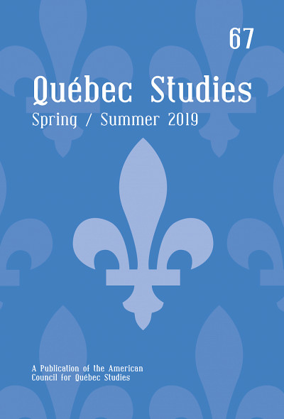 « Nouvelles perspectives sur Louis Dantin et les États-Unis », sous la direction de Pierre Hébert, Quebec Studies, volume 67, 2019, 197 p.