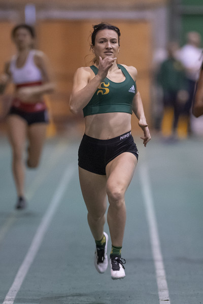 Claudie Leclerc, médaillée d'or au 300 m.