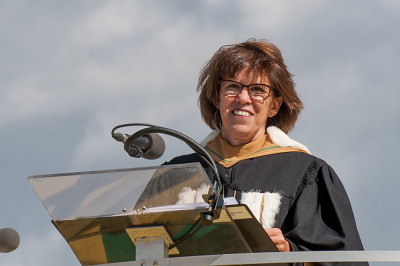 La rectrice de l'Université de Sherbrooke, Luce Samoisette.