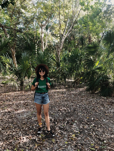 Mélissa Niravong, étudiante à la maîtrise, lors d'un stage en écologie au Mexique.