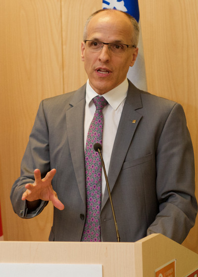 Le professeur Pierre Cossette, recteur de l’Université de Sherbrooke