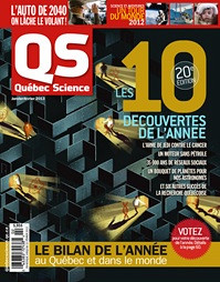La page couverture du magazine Québec Science de janvier.