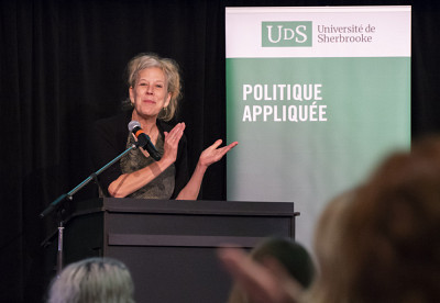 Vice-Rector for Studies and International Relations at the Université de Sherbrooke, For Christine Hudon.