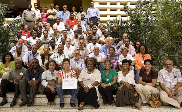 Ing&eacute;nieurs et architectes lors d&rsquo;une formation en g&eacute;nie parasismique organis&eacute;e par le CUSM en Ha&iuml;ti.