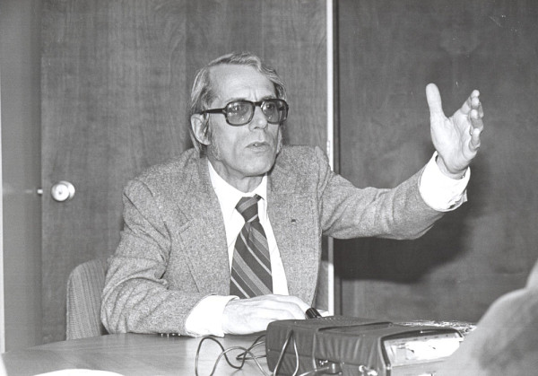 Yves Martin, premier recteur laïque de l'UdeS, de 1975 à 1981.