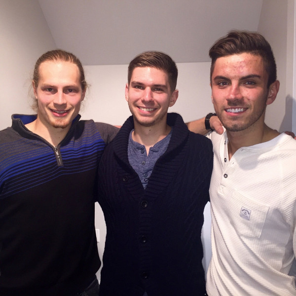 Les trois copr&eacute;sidents des Medgames 2016 : Guillaume Grenier, S&eacute;bastien St-Jean et &Eacute;ric Guimond.