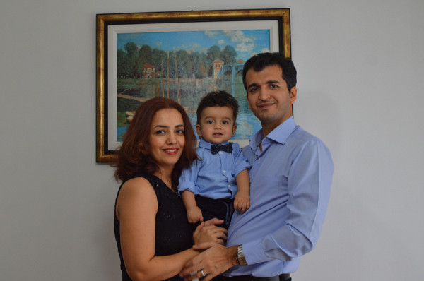 Marzieh Nodeh et sa petite famille